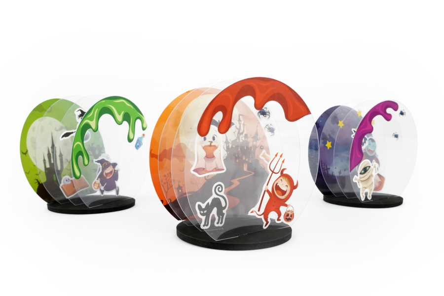 Projecteur De Fenêtre Animé ProductWorks - Scènes De Vacances (Noël, Halloween), Occasion