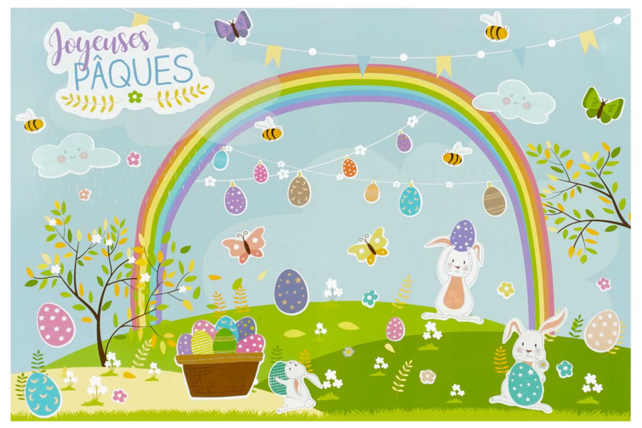 Tableaux Gommettes De Pâques - 4 Pcs - Kits Créatifs Pâques