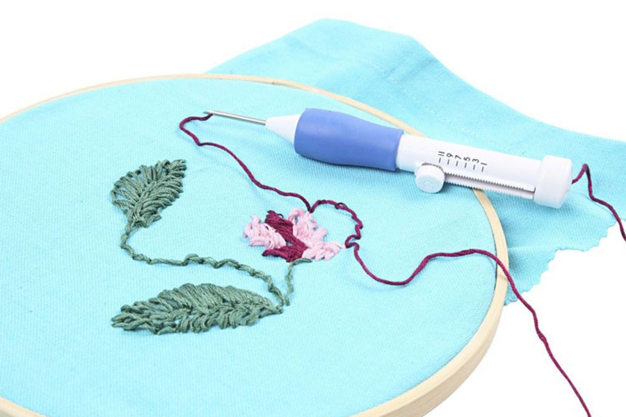 Aiguille automatique "Punch Needle" Aiguilles pour couture et broderie 10 Doigts