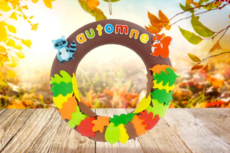 Couronne d'automne pour mur - France