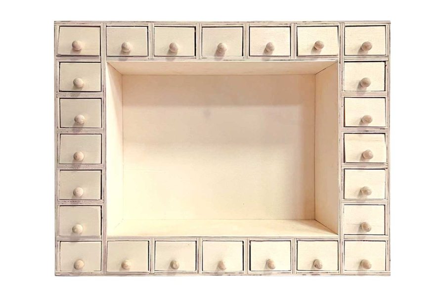Calendrier De L'Avent Rectangle Artemio – 30,5x20,5x5 Cm, Bois Naturel, à Décorer