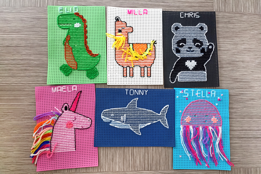 Cartes à broder 