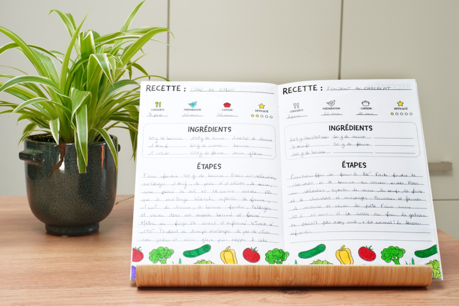 Cahier de recette à colorier - Coloriage