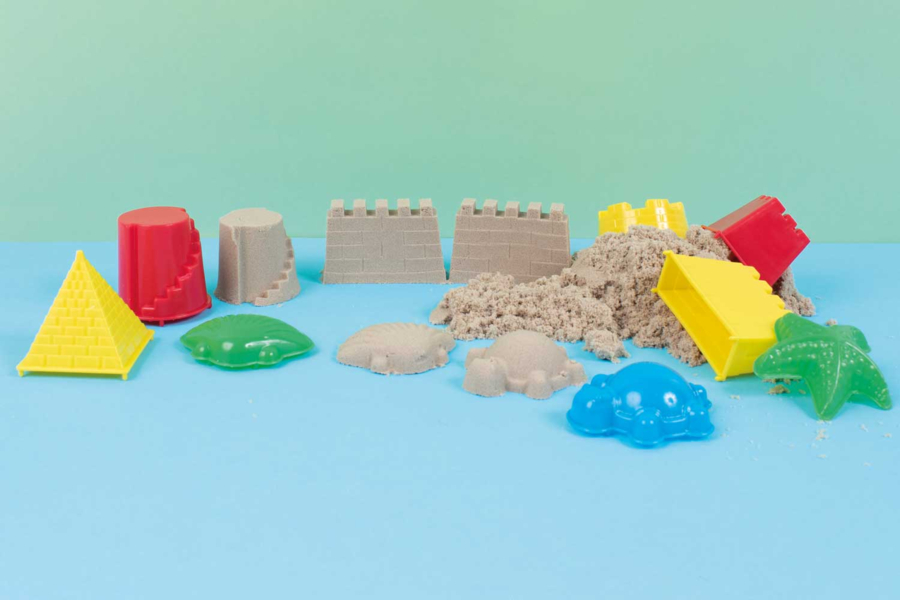 Cavallino Pastel – 4 Moules De Château De Sable Colorés – 22 X 18,2 X 13,5 Cm – Pour Enfants Dès 12 Mois, Plage Ou Bac à Sable