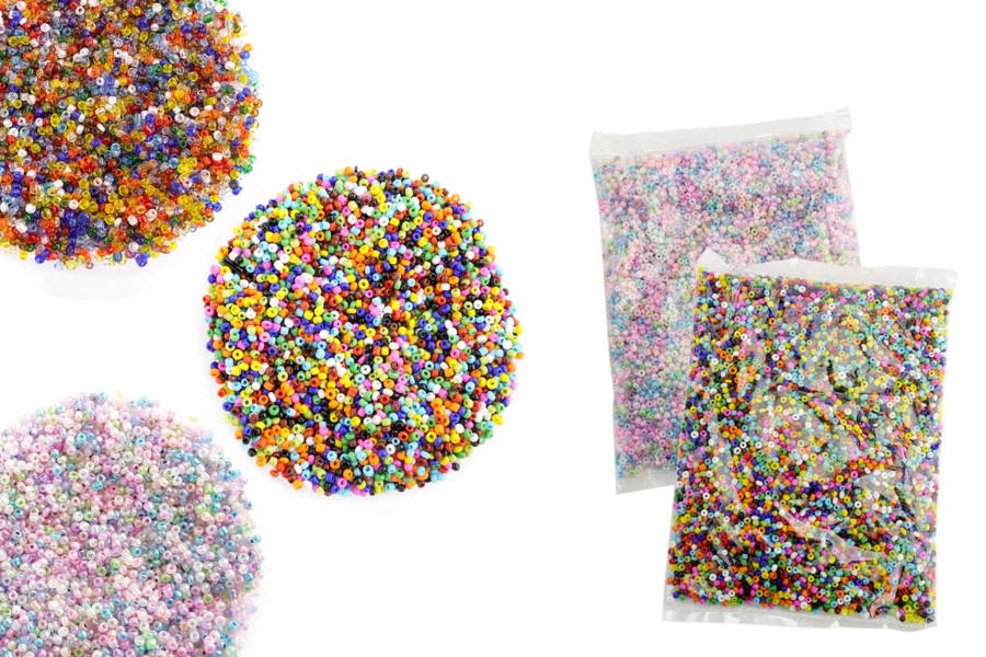 Lot De 3 Tubes De Perles Rocailles Multicolores Pour Création De Bijoux DIY