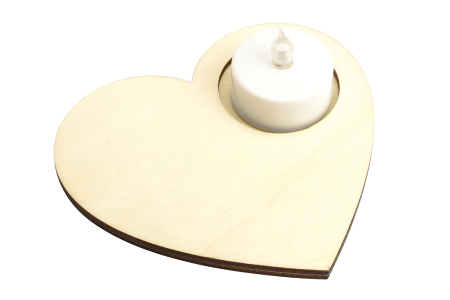 Bougeoir Ouragan NUPTIO - Bois Et Verre, Hauteur 35 Cm | Pour Bougies Cônes | Mariage, Noël...