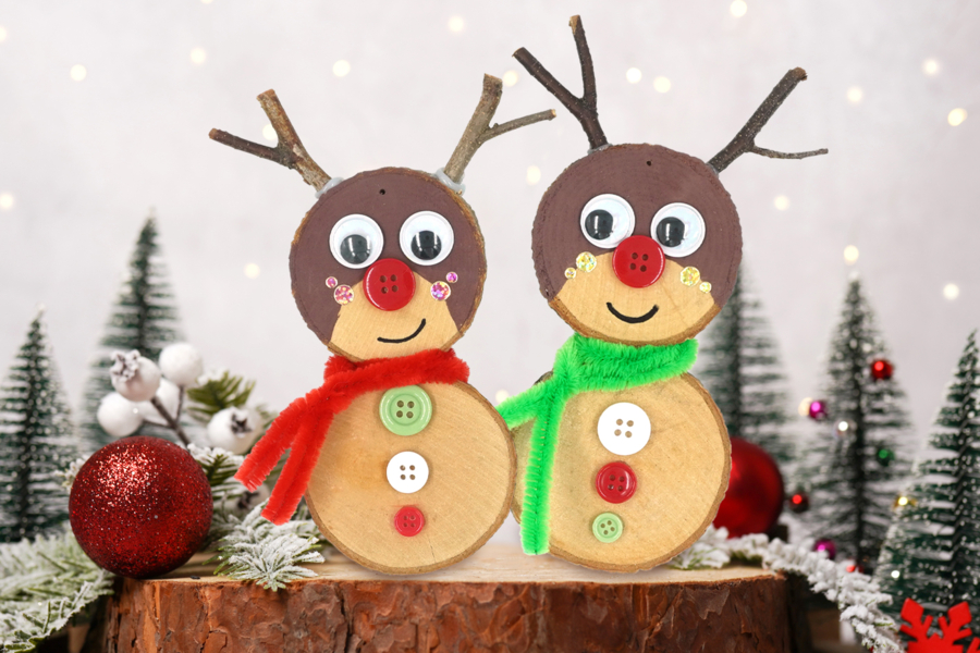 Rennes de Noël pour décorer le sapin - Activités manuelles Noël
