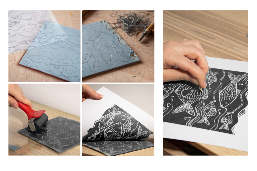 Kit Plaques D'impression En Gel Réutilisables - 2 Tailles + Rouleau - Pour Monoimpression, Peinture Acrylique, Tissu - 2