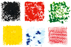 Tampons texturés effets matières - Set de 6 - Tampons et éponges – 10doigts.fr - 2