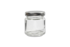 Pot en verre avec couvercle à visser - 100 ml - Supports en Verre – 10doigts.fr