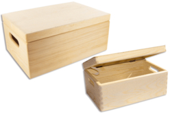 Boîte de rangement en bois - Boîtes et coffrets – 10doigts.fr