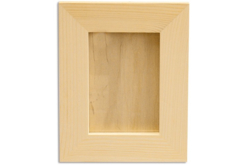 Cadre photo en bois avec vitre 32 x 26 cm