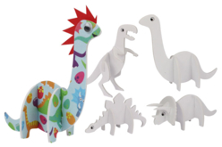 Dinosaures 3D en carton mousse à décorer et assembler