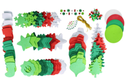 Méga pack 90 formes de Noël à décorer et à suspendre - Suspensions et boules de Noël – 10doigts.fr