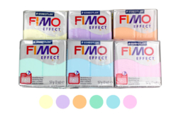 Kit Fimo Pastel  - 6 couleurs + Cadeau Roue canes - Les kits pâtes Fimo – 10doigts.fr - 2