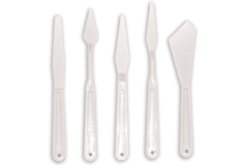 Spatules en plastique - Set de 5 outils - Joint et outils pour mosaïques – 10doigts.fr