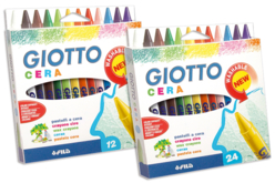 Boite de 12 ou 24 crayons-cire Giotto