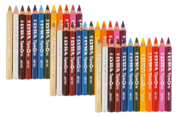 36 crayons triple one - Crayons de couleurs - 10doigts.fr