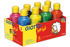 Gouaches Giotto Bé-bé - 8 couleurs - Peinture gouache liquide – 10doigts.fr