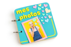 album photo en bois - Albums et carnets à personnaliser - 10doigts.fr - 2