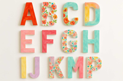 alphabet papier maché - Lettres en carton - 10doigts.fr
