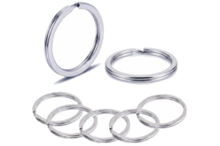 Anneaux doubles brisés argentés - Diamètre au choix - Porte-clés - 10doigts.fr