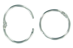 anneaux métallique à clip