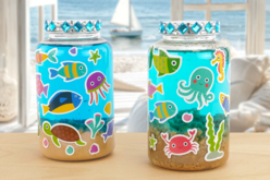 Aquarium dans un bocal - Plastique Transparent - 10doigts.fr