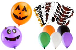 Ballons d’Halloween à décorer - 20 pièces - Ballons d'halloween – 10doigts.fr