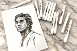 Bloc collé XL Marker, A3 (29,7 x 42 cm) - 100 fles - Papiers Arts graphiques - 10doigts.fr - 2