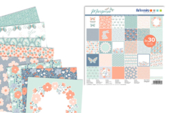 Bloc papier Mariposa, 30 x 30 cm - 60 feuilles - Papiers à motifs - 10doigts.fr
