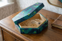 boite à bijoux hexagonale - Boîtes en bois - 10doigts.fr - 2