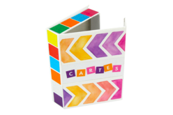 Boite à jeu de carte en carton blanc - Boîtes à décorer – 10doigts.fr - 2