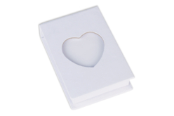 Boîte à notes en carton, découpe coeur - Blocs notes – 10doigts.fr