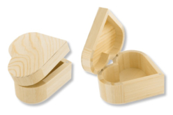 Boîte coeur en bois avec fermeture aimantée - Boîtes et coffrets – 10doigts.fr