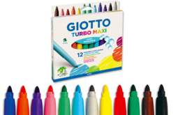 Feutres GIOTTO Turbo Maxi - Pointe large - Feutres pointes larges – 10doigts.fr - 2