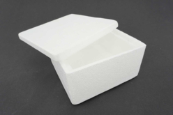 Boite en polystyrène avec couvercle - 12.5 x 12.5 cm - Boîtes à décorer – 10doigts.fr - 2