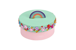 boite ronde arc-en-ciel - Boîtes à décorer - 10doigts.fr