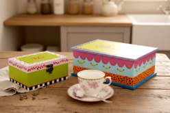 boite sucre thé en bois - Boîtes en bois - 10doigts.fr