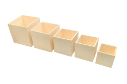 Boîtes gigognes en bois - 5 pièces - Boîtes en bois - 10doigts.fr