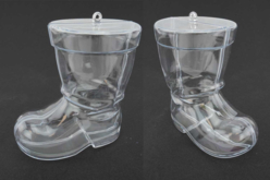 Bottes en plastique transparent - 10 pièces - Suspensions et boules de Noël – 10doigts.fr - 2