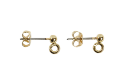 Clous dorés pour bijoux d'oreilles - 10 pièces - Boucles d'oreilles – 10doigts.fr - 2
