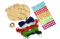Boules de Noël à tisser - 6 boules - Kits bricolages créatifs de Noël – 10doigts.fr - 2