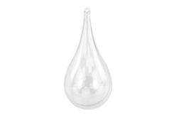Boules goutte en plastique transparent - 10 pièces - Formes à garnir – 10doigts.fr