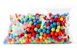 Boules de cellulose couleurs assorties - 200 pièces - Boules cellulose – 10doigts.fr - 2