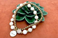 Perles Howlite blanc - 48 perles - Pierres Naturelles – 10doigts.fr - 2