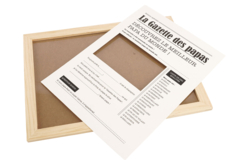 cadre en bois avec gazette fete des peres - Kits activités fête des pères - 10doigts.fr - 2