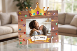 cadre fête des mères strass couronne - Kits fête des parents - 10doigts.fr