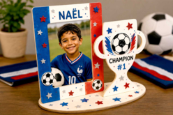 cadre football - Cadres photos en bois - 10doigts.fr - 2