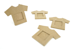 Cadres T-Shirt en papier - 4 pièces - Cadres en carton – 10doigts.fr